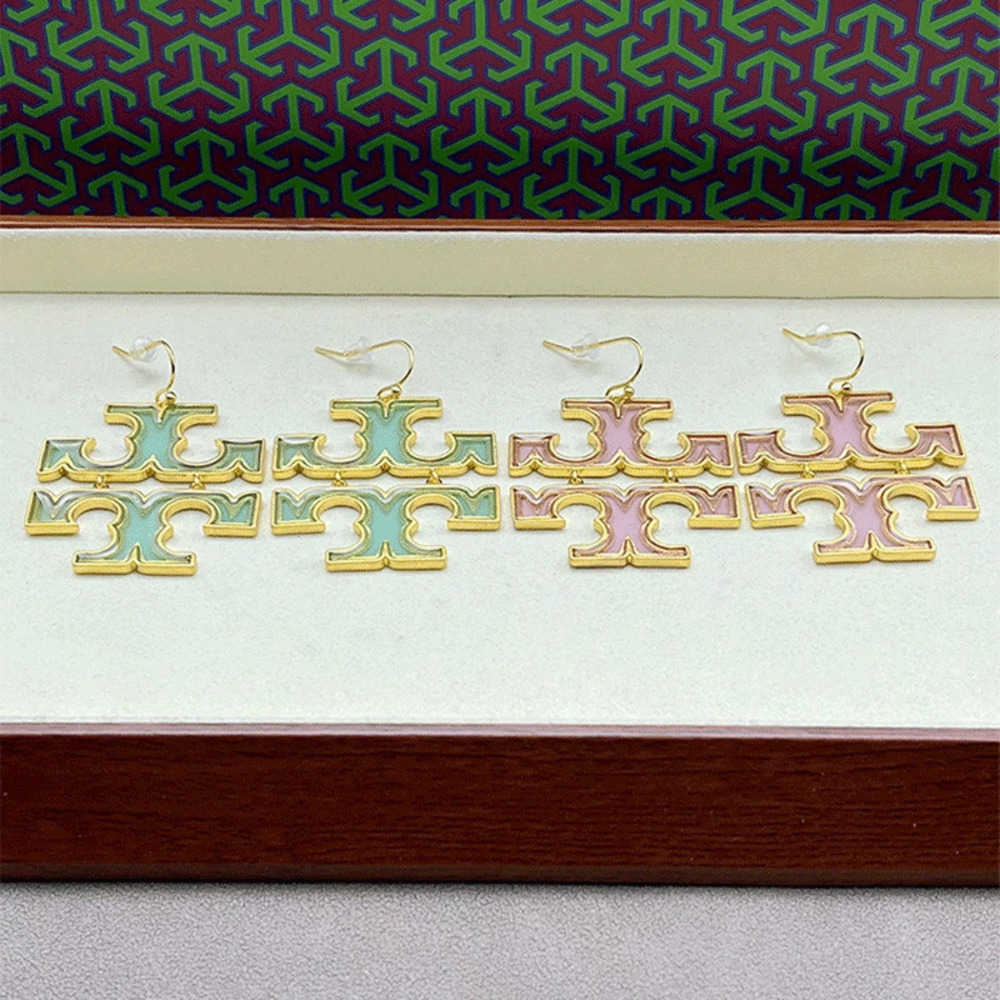 Tory Burch Gold Plated Reversible Earrings